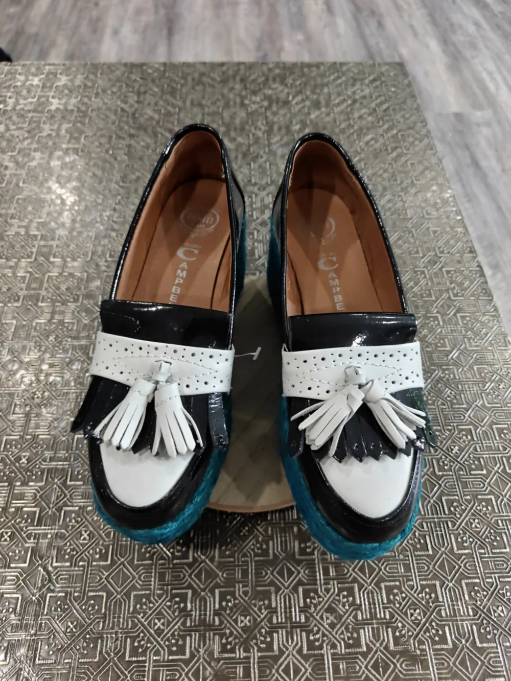 🐢 Jeffrey Campbell Termino platform espadrille loafer Size 7